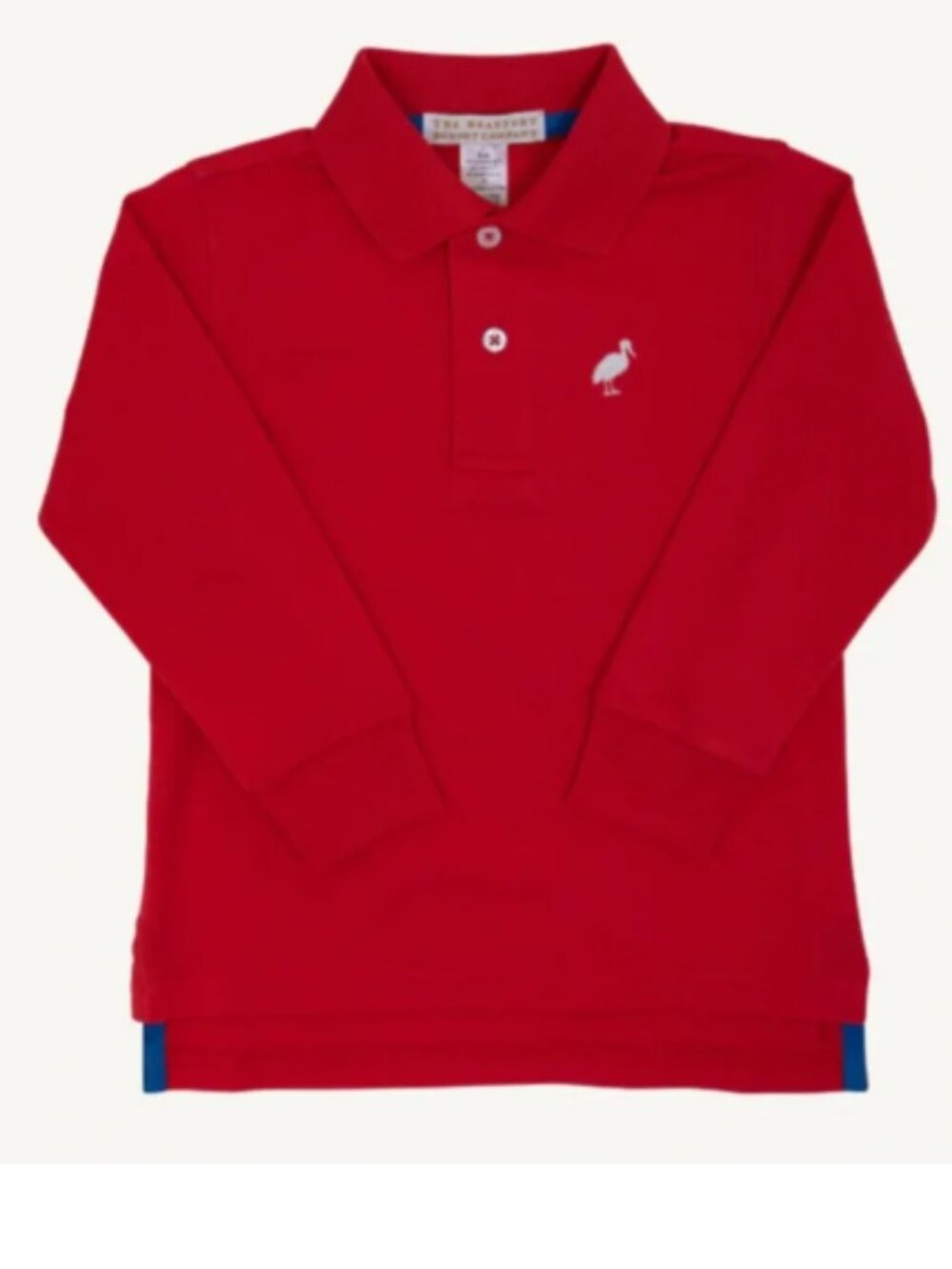 The Beaufort Bonnet Company Red Long-Sleeve Polo for Kids Size 5